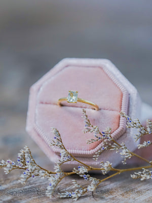 Mint Green Montana Sapphire Ring in Gold - Size 6 - Gardens of the Sun | Ethical Jewelry