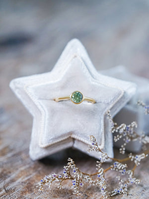 Mint Green Sapphire Ring in Gold - Gardens of the Sun | Ethical Jewelry