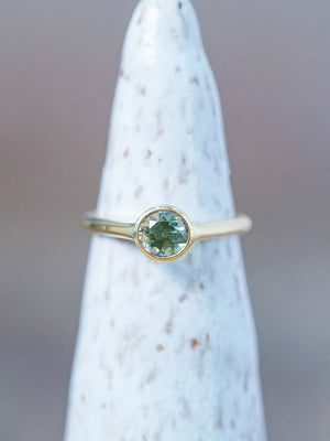 Mint Green Sapphire Ring in Gold - Gardens of the Sun | Ethical Jewelry