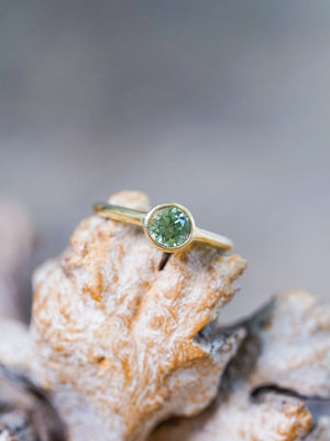 Mint Green Sapphire Ring in Gold - Gardens of the Sun | Ethical Jewelry