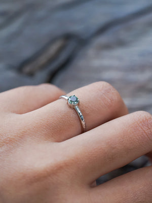Mint Montana Sapphire Ring - Gardens of the Sun | Ethical Jewelry