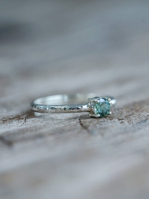 Mint Montana Sapphire Ring - Gardens of the Sun | Ethical Jewelry