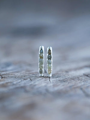 Montana Sapphire Earrings with Hidden Gems - Gardens of the Sun | Ethical Jewelry