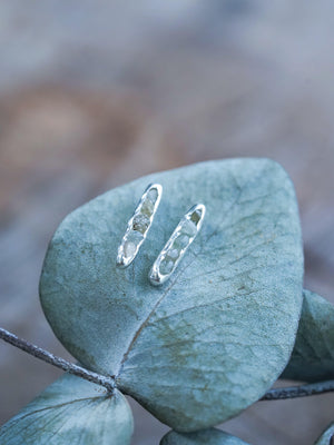 Montana Sapphire Earrings with Hidden Gems - Gardens of the Sun | Ethical Jewelry