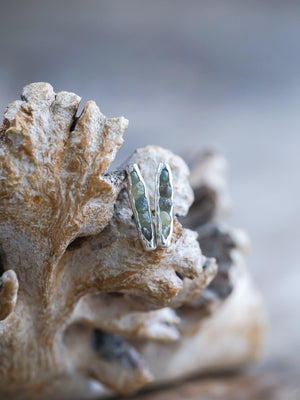 Montana Sapphire Earrings with Hidden Gems - Gardens of the Sun | Ethical Jewelry