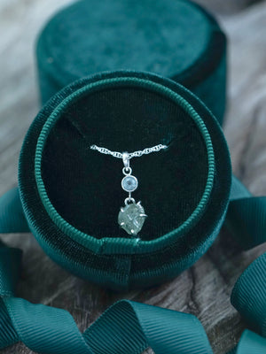 Montana Sapphire and Aquamarine Necklace - Gardens of the Sun | Ethical Jewelry