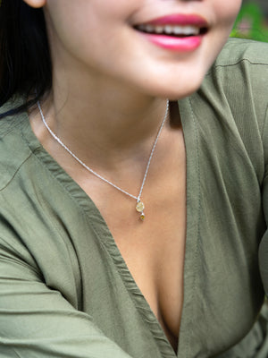 Montana Sapphire and Citrine Necklace - Gardens of the Sun | Ethical Jewelry