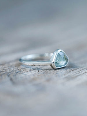 Montana Sapphire and Diamond Ring in Silver