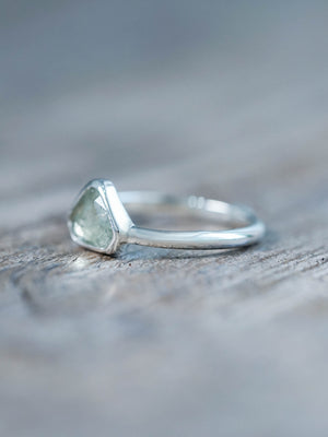 Montana Sapphire and Diamond Ring in Silver