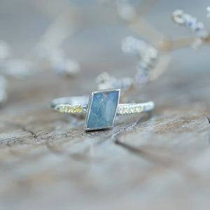 Montana Sapphire Ring in Sterling Silver