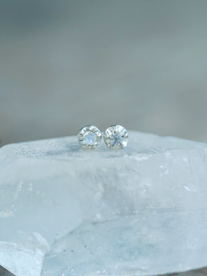 Moonstone Flower Earrings