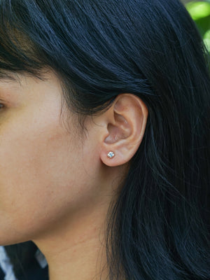Moonstone Flower Earrings
