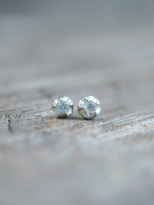 Moonstone Flower Earrings