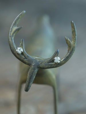 Moonstone Flower Earrings