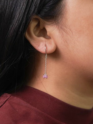 Moonstone and Jungle Sapphire Earrings