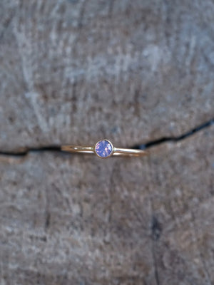 Mystic Lavender Sapphire Ring in Rose Gold - Ethical Jewelry | Gardens of the Sun