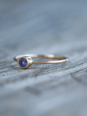 Mystic Lavender Sapphire Ring in Rose Gold - Ethical Jewelry | Gardens of the Sun
