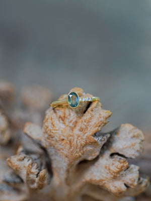 Mystical Sapphire Ring in Gold - Size 6.5 - Gardens of the Sun | Ethical Jewelry