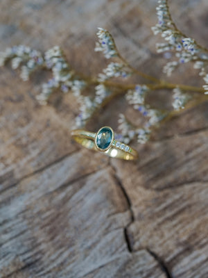 Mystical Sapphire Ring in Gold - Size 6.5 - Gardens of the Sun | Ethical Jewelry