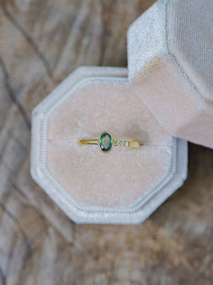 Mystical Sapphire Ring in Gold - Size 6.5 - Gardens of the Sun | Ethical Jewelry
