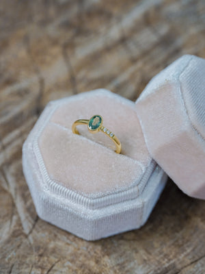 Mystical Sapphire Ring in Gold - Size 6.5 - Gardens of the Sun | Ethical Jewelry