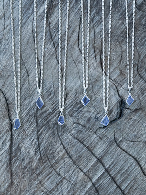 Geometric Tanzanite Necklace - Gardens of the Sun | Ethical Jewelry