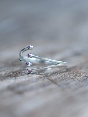 Open Hug Sapphire Ring