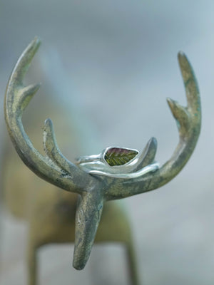 Open Tourmaline Leaf Ring