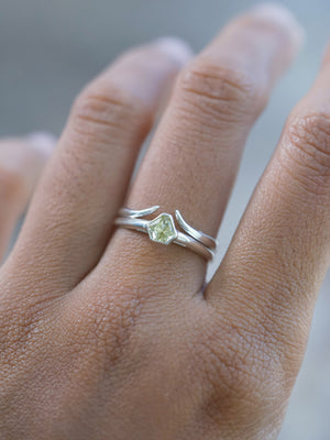 Open Hug Nesting Ring in sterling silver