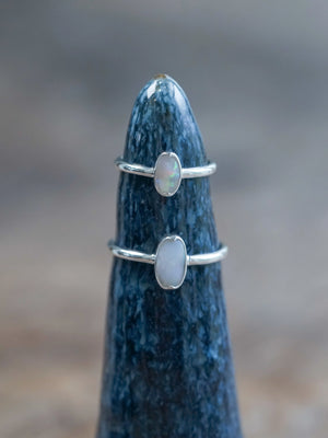 Oval Natural Opal Ring