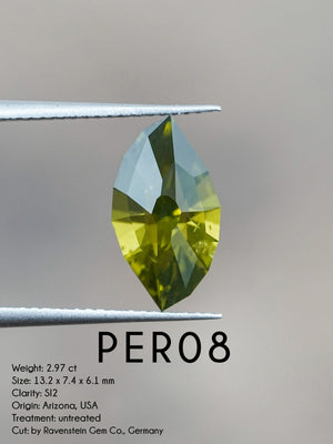 Custom Peridot Ring in Gold - Gardens of the Sun | Ethical Jewelry