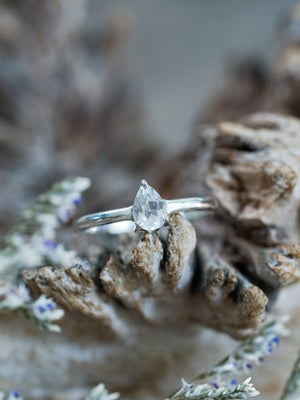 Pear Topaz Ring - Gardens of the Sun | Ethical Jewelry