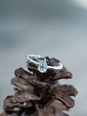 Pear Topaz Ring - Gardens of the Sun | Ethical Jewelry