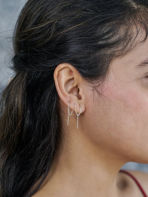 Plain Ear Threaders - Gardens of the Sun | Ethical Jewelry