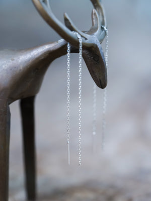 Plain Ear Threaders - Gardens of the Sun | Ethical Jewelry