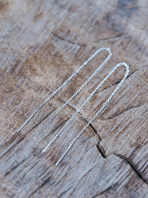 Plain Ear Threaders - Gardens of the Sun | Ethical Jewelry