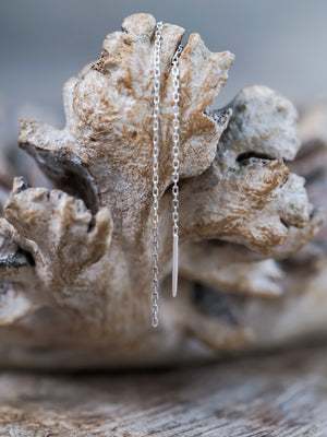 Plain Ear Threaders - Gardens of the Sun | Ethical Jewelry