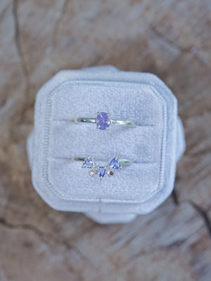 Purple Sapphire Ring Set - Gardens of the Sun | Ethical Jewelry