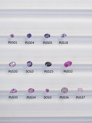 Custom Purple Sapphire Ring in Gold