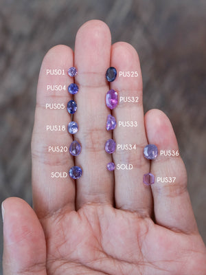 Custom Purple Sapphire Ring in Gold