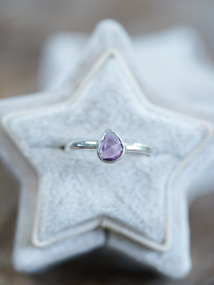 Rose Cut Pink Sapphire Ring - Gardens of the Sun | Ethical Jewelry
