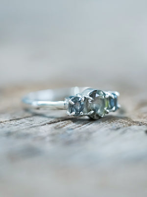Tourmaline and Sapphire Ring - Gardens of the Sun | Ethical Jewelry