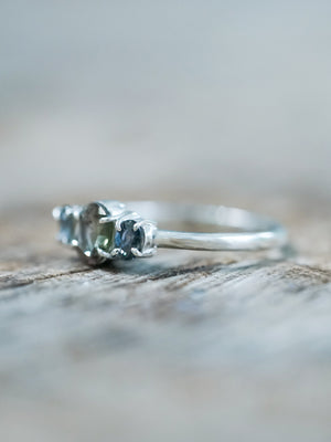 Tourmaline and Sapphire Ring - Gardens of the Sun | Ethical Jewelry