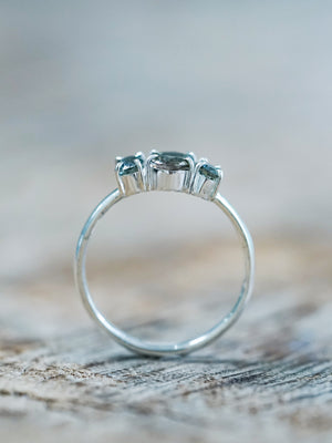 Tourmaline and Sapphire Ring - Gardens of the Sun | Ethical Jewelry