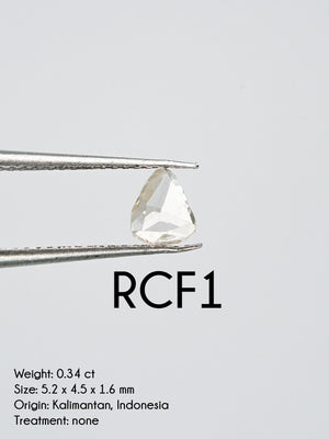 Custom Rose Cut Freeform Diamond Ring