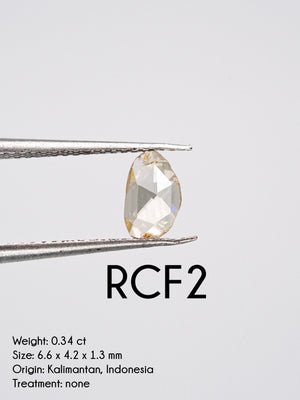 Custom Rose Cut Freeform Diamond Ring