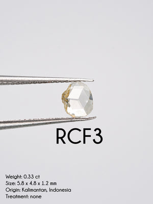 Custom Rose Cut Freeform Diamond Ring