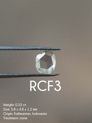 Custom Rose Cut Freeform Diamond Ring