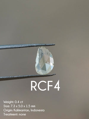 Custom Rose Cut Freeform Diamond Ring