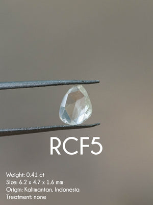 Custom Rose Cut Freeform Diamond Ring